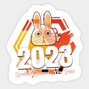 2023 Year of the Rabbit. Sticker